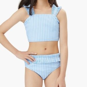 Habitual Blue and White Striped Bikini